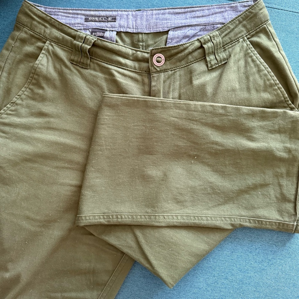 O’Neill Men’s Olive Green Chino Pants - Size 31